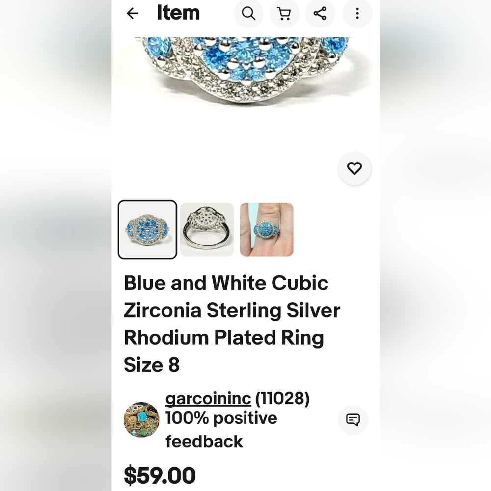 NEW JTV Bella Luce "Esotica" 2.60 CTW Neon Apatite CZ Diamond Simulant Ring-sz.7 - Picture 7 of 7